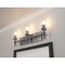 Afx Huntington 24'' Vanity, Clear Ribbed Glass Shade, Satin Nickel Finish HNTV2411MBSN - alternate 3